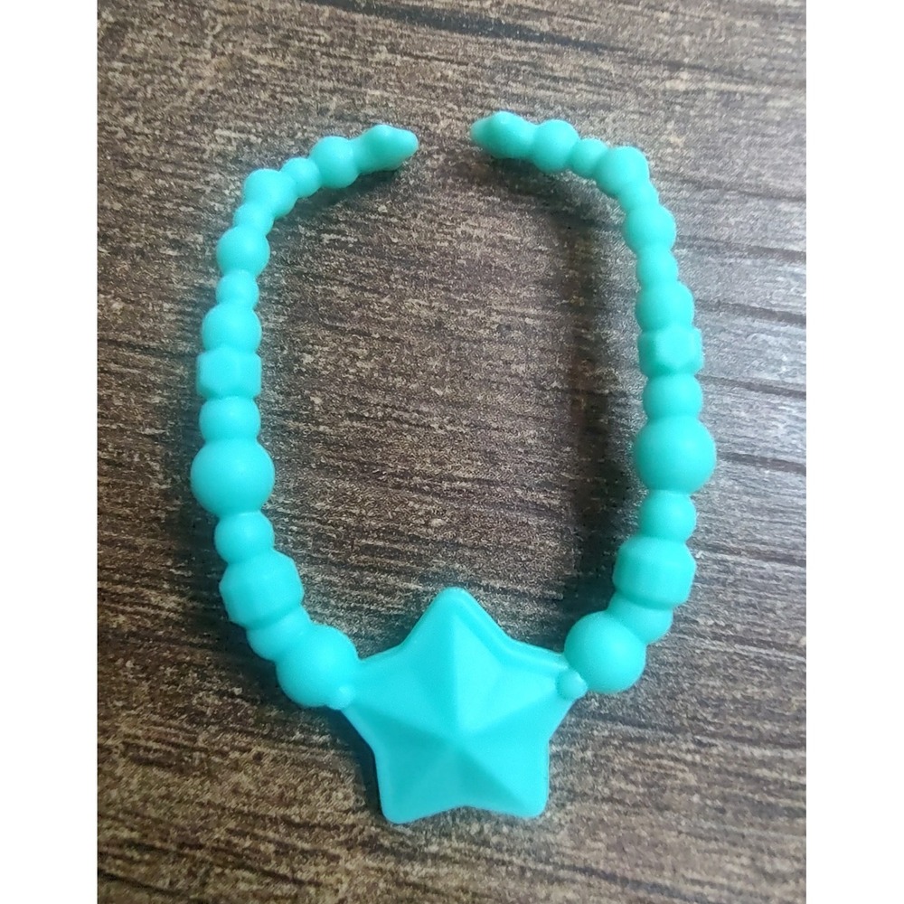 Barbie Teal  Star Necklace Jewelry Doll Accessory Z26